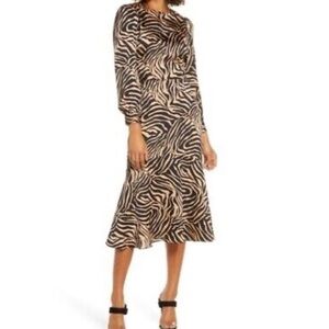 NWT Nordstrom Chelsea28 sz XL zebra print maxi dress